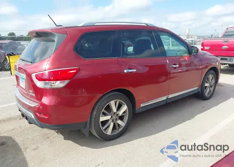 2014 Nissan Pathfinder Platinum z USA, uszkodzony, nr VIN 5N1AR2MM1EC632719